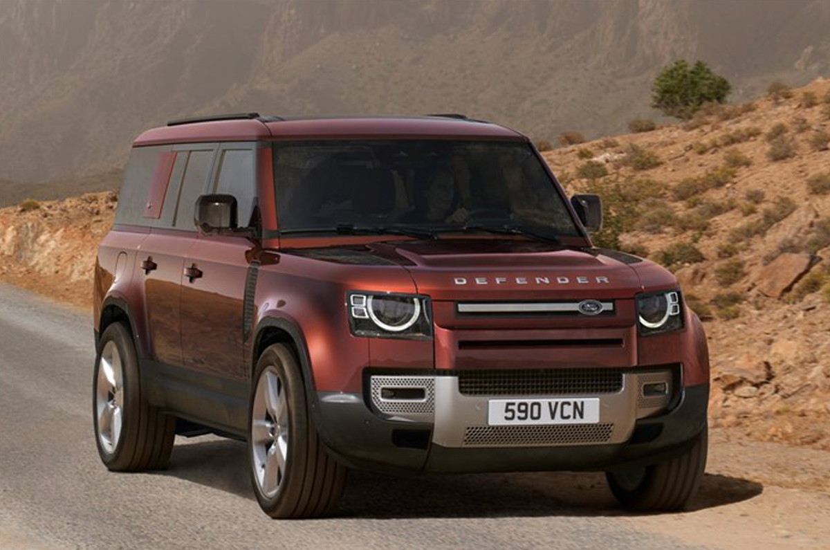 Land Rover Defender 130 front quarter 